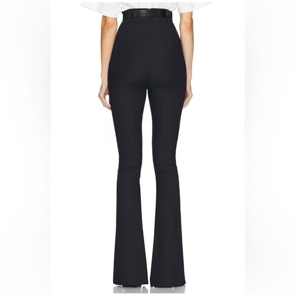 NWT Helsa The Cigarette Pant Black ultra high rise flares bells Revolve XS - Picture 3 of 15